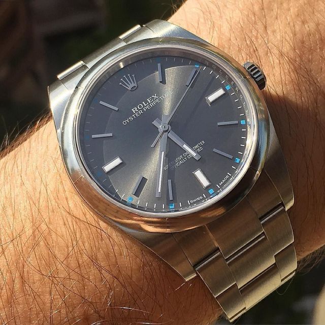 What's On Your Wrist? — New member: Rolex Oyster Perpetual 39mm Rhodium🌑...