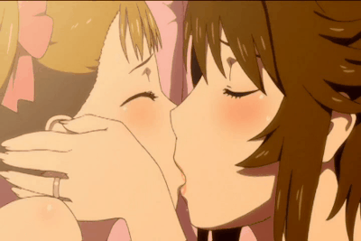 Awkward Anime Porn Gifs - Anime Lewd Kiss | Hot Sex Picture