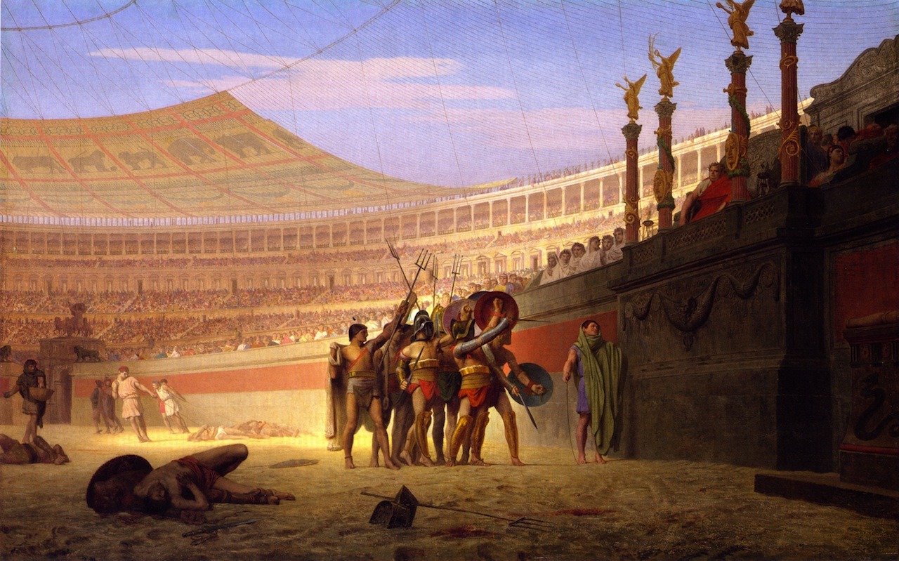 didoofcarthage:
“ Ave Caesar, Morituri Te Salutant by Jean-Leon Gerome
1859
oil on canvas
Yale University Art Gallery
”