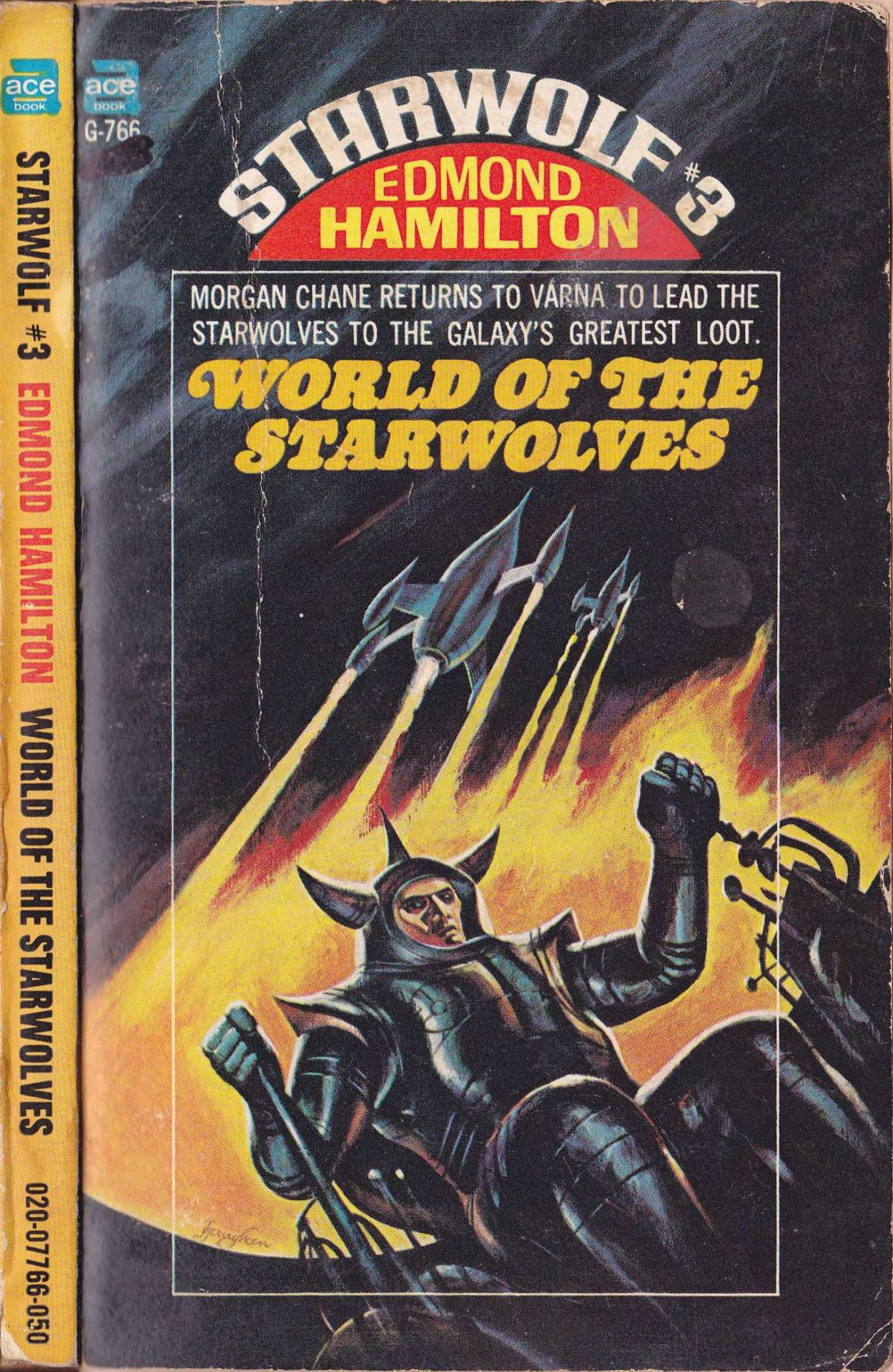 Sci-fi Covers — Starwolf 1-3 by Edmond Hamilton, 1967-68. Covers.