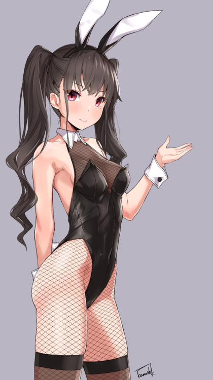Anime girl bunny suit