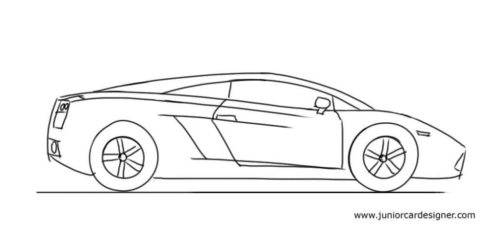 Junior Car Designer How To Draw A Lamborghini Gallardo