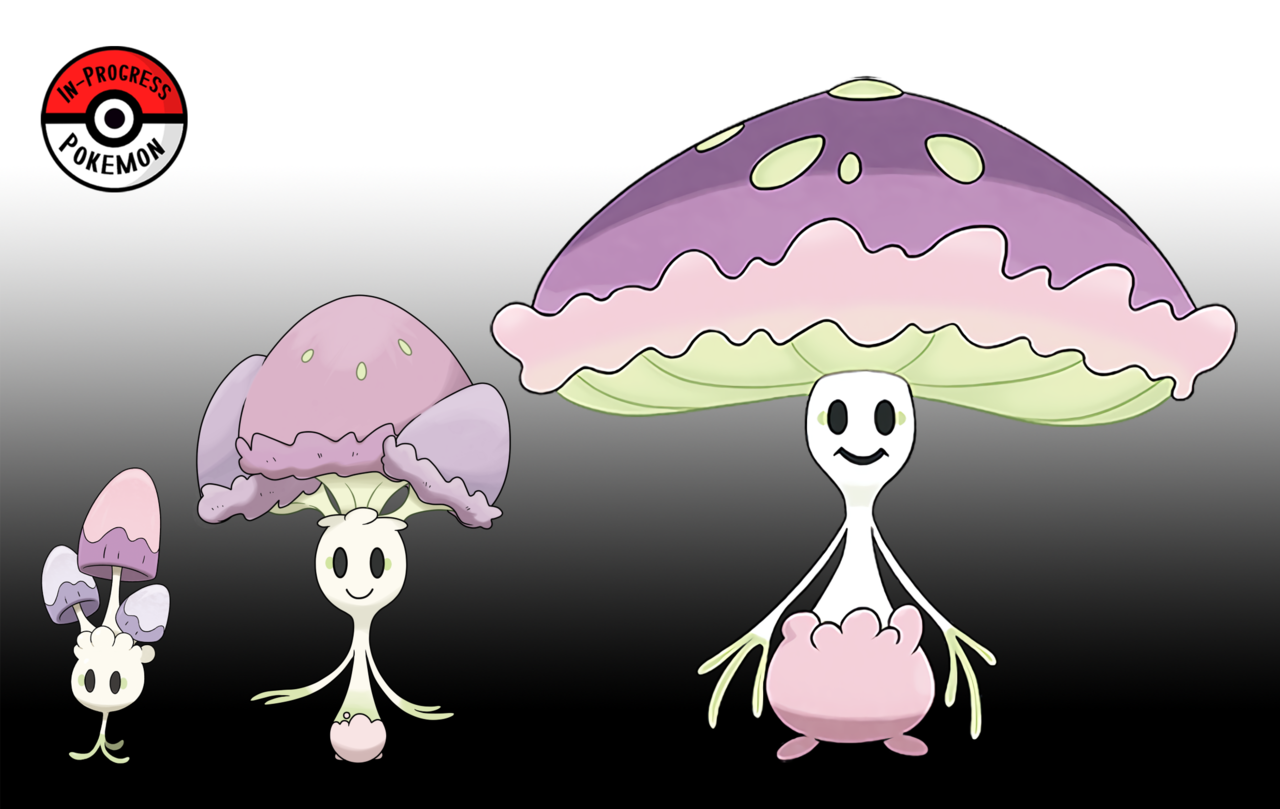 In-Progress Pokemon Evolutions | #755.5 - Morelull are nocturnal ...