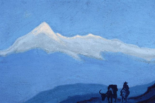 Nicholas Roerich - Lonely Wanderer (1944)