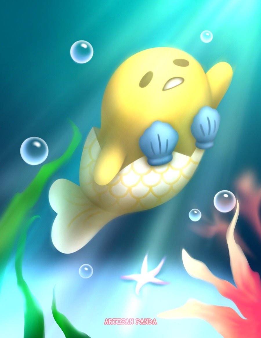 gudetama mermaid