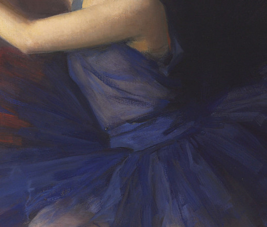 Feodor Ivanovich Zakharov - Ballerina in blue (detail)