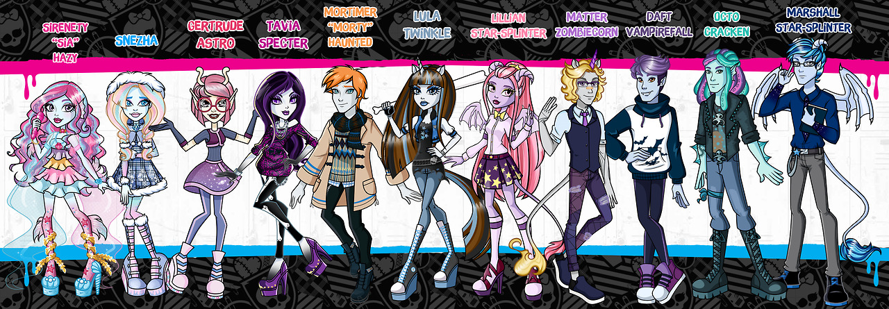 monster high fan made characters