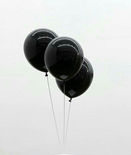 art balloons black helium hipster indie lost monochromatic simple sky white love