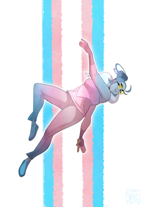 snoozelocke:happy trans pride day!! here’s talia to celebrate...