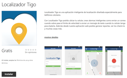 Rastreador movil tigo