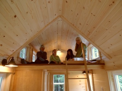 darlingamericancurl:<br /><br />For those in the Pacific North West, this is for you.  The Oregon Cottage Company has designed a jewel.  This 8’ 6” x 20’ is in my top 5 of the tiny house design.  This home has a full size bathtub, a closet for the washer/dryer (the only hidden washer space that I have come across), and a loft that comfortable sleeps four, or sleeps two with space for clothes storage.  This home can be built by the company for a mere $38,000 (the average home price in Oregon is $321,797) or the plans are available for free at the website.  <br />You can find out more information about the home here or you can download the basic plans here.  <br />