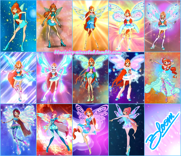 Blue Fairy / Winx Club | Bloom In All Her Transformations, Including ...