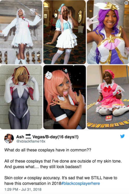 buzzfeed:Black Cosplayers Are Letting People Know They Do...