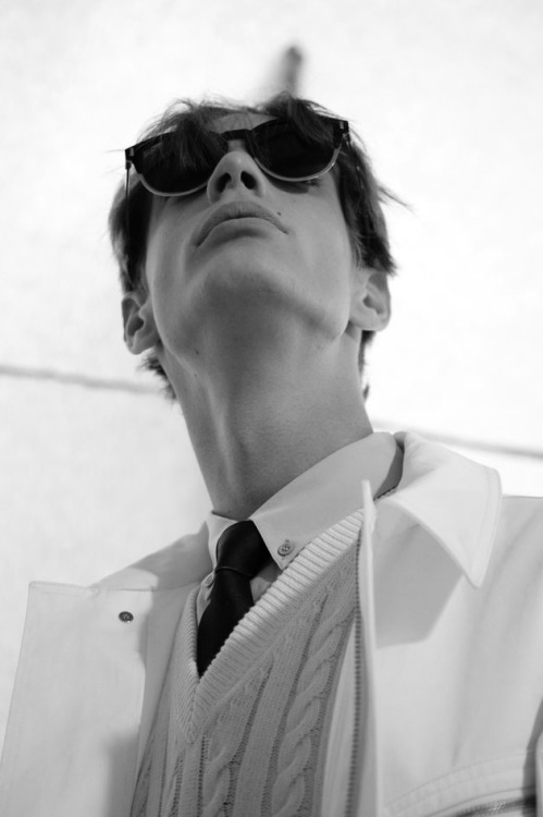 charlie james Dior Homme dior kris van assche menswear pfw Backstage Black and White