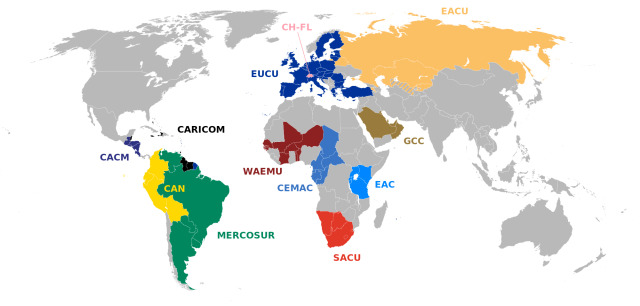 customs-unions-worldwide-maps-on-the-web