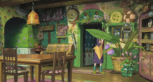 cinemamonamour:Ghibli Houses - The Borrowers’ House in Arrietty...