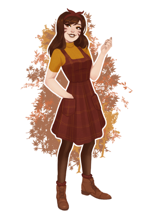 escalusia:im excited for fall. i got a new dress, new shoes...