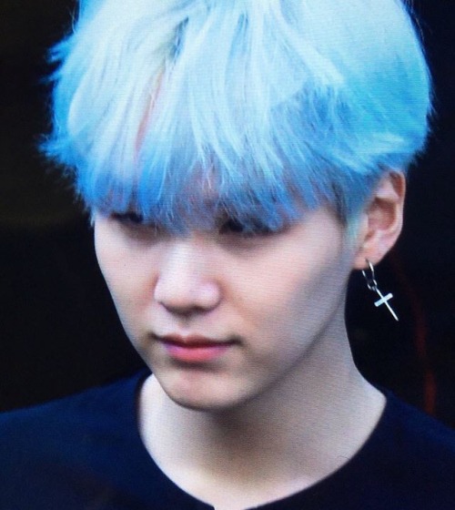 Yoongi Blue Hair Tumblr