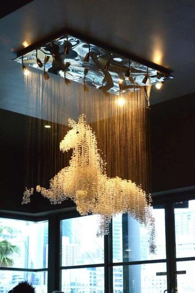 Horse chandelier