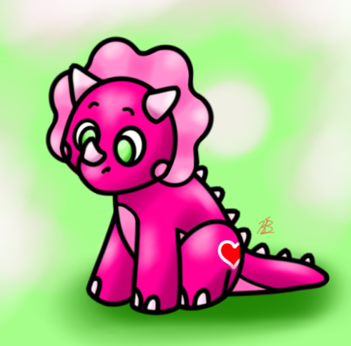 my babiie pink dinosaur