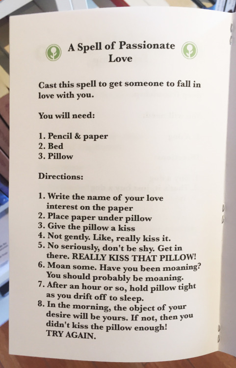 obviousplant:I made a book of “magic spells” and left it at a...