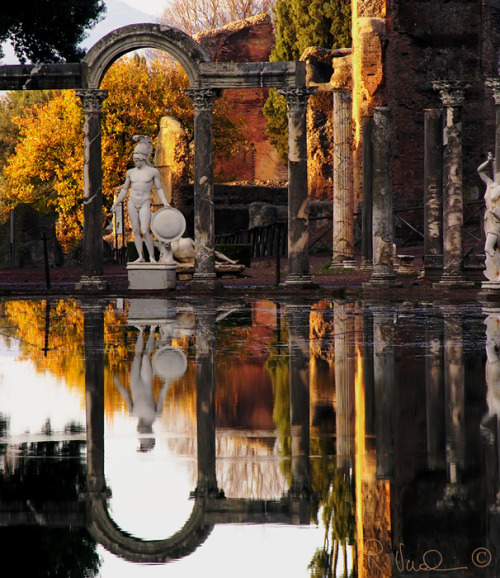 honorthegods:Villa Adriana by Roberto Verolini.The statue of...