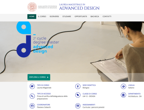 CORSO DI ADVANCED DESIGN 2019Per il terzo anno insieme a...