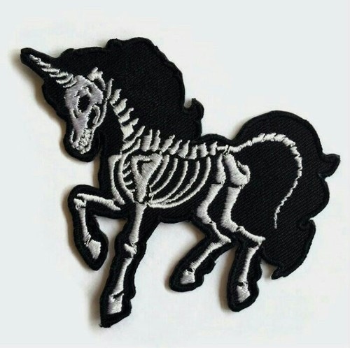 goth unicorn plush