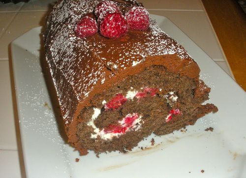 Passover Chocolate Sponge Cake Roll with... | Dinner At ...