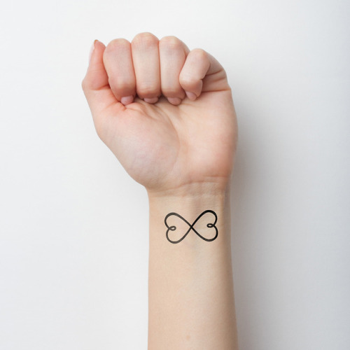 Double heart infinity symbol temporary tattoo, get it here ►... heart;love;infinity;temporary