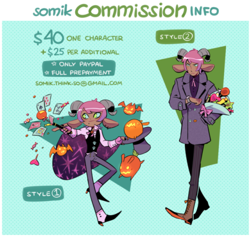 somik:Finally I’m opening commissions! Five slots are...