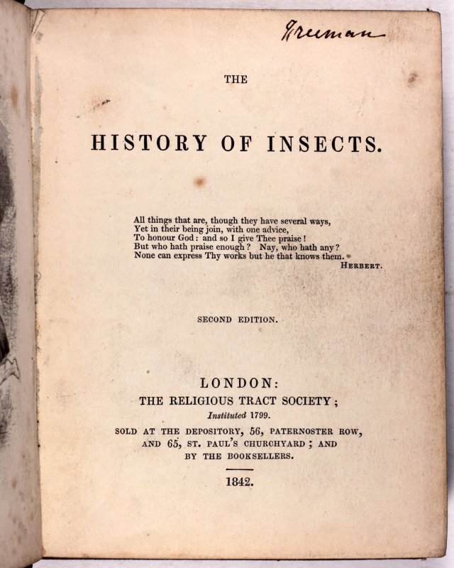 Old Books & Things.. — michaelmoonsbookshop: Natural History of Insects...