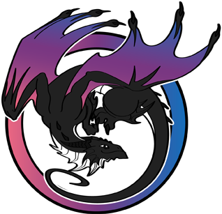 Eclipse Rising • Genderfluid Dragon Profile Badges