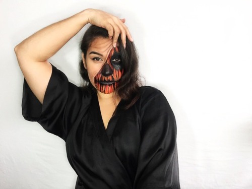 nakedpalette:My first attempt at Halloween Makeup!!!Happy...