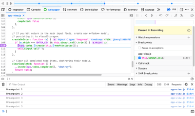 Replay in Firefox DevTools