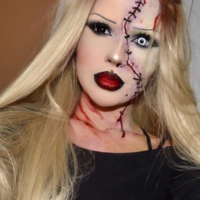 zombie barbie makeup