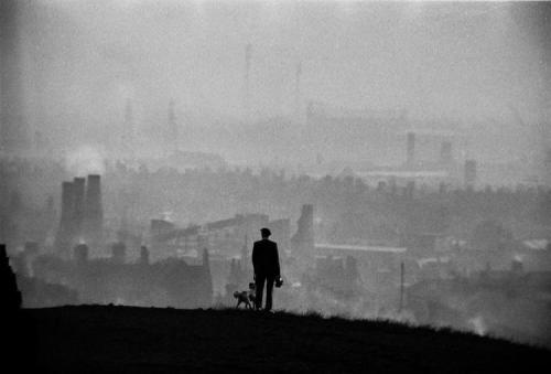 historicaltimes:Smoke dominating the skyline in the Potteries....