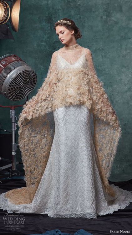 (via Sareh Nouri Fall 2019 Wedding Dresses — The “Hollywood”...