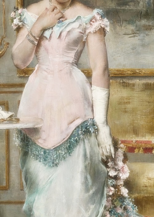 sadnessdollart:L'attente (Avant le bal), Detail. by Alfred...