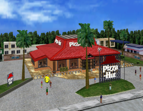 segacity:Scenery: The @PizzaHut from the original level in...