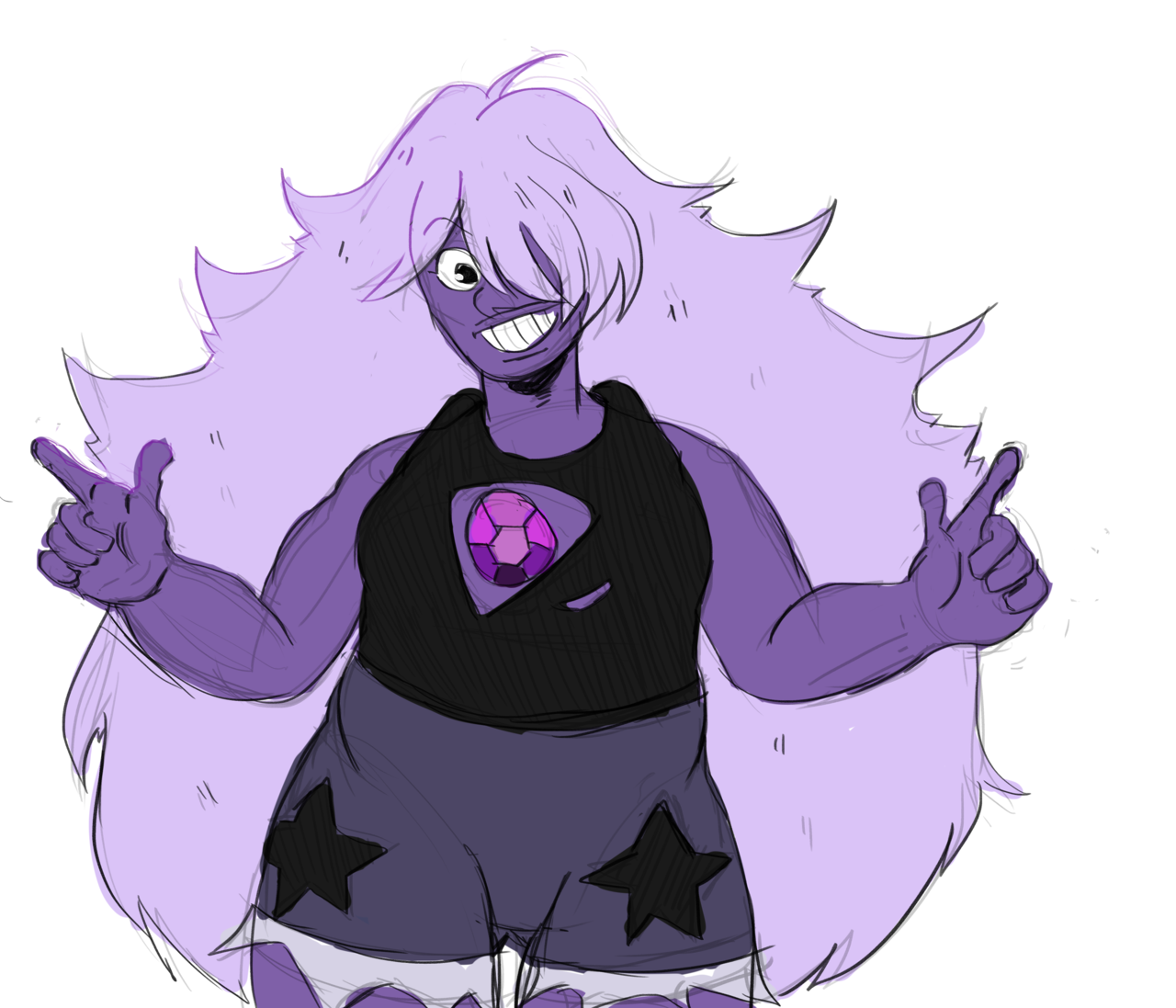 Quick Amethyst sketch in her new outfit