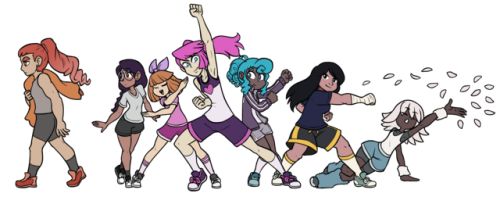 sleepless domain gabby vedika cassidy kokoro undine harley bud strike a pose Gym Squad new fwends fanart