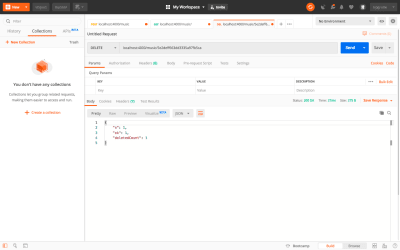 Testing Delete API using Postman