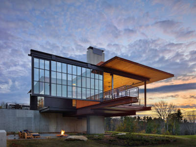 designismymuse:<br /><br />Berkshire ResidenceArchitects- Olson Kundig Architects, 2014Location- New Marlborough, MA, United StatesSource- architizer