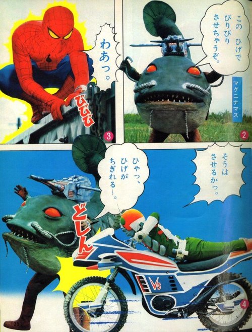 fuckyeahshowariders:himitsusentaiblog:Kamen Rider V3 and...