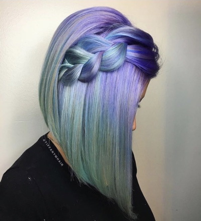 Aqua And Purple Hair Tumblr