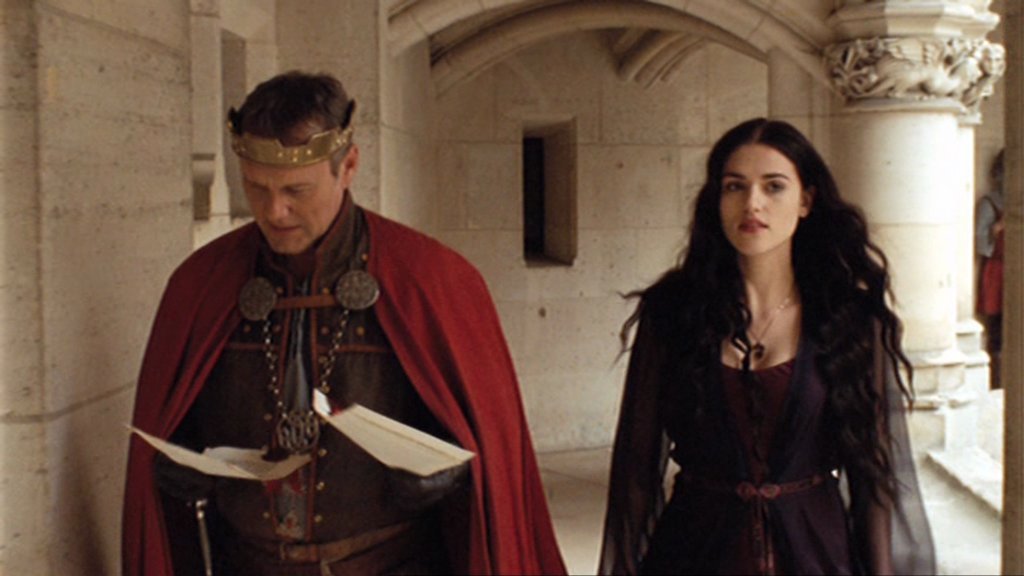 The Costumes Of Merlin Morgana S Blue And Burgundy Dress Worn