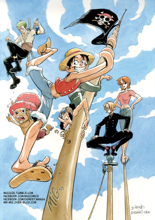 the fan art is by eiichiro oda | Tumblr