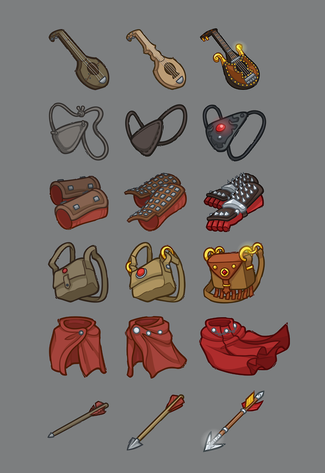 D&D — tehartmonkey: Bunch of equipment icons for Idle...