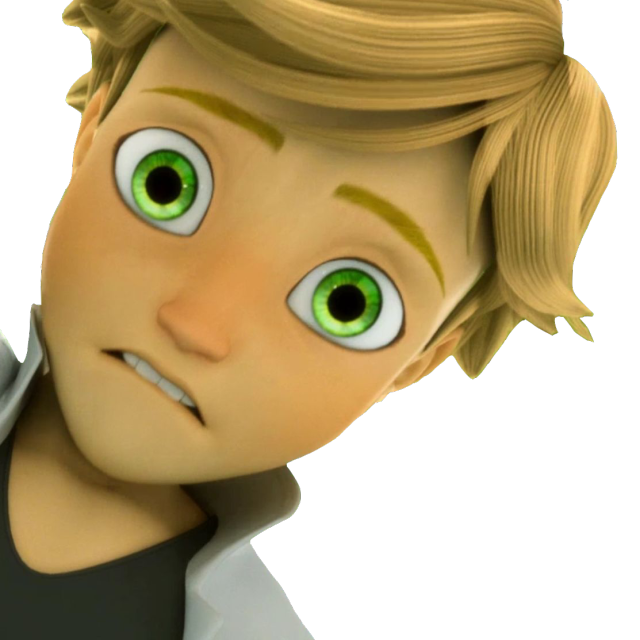 avatar has my whole heart: Adrien transparent icons (Marinette)